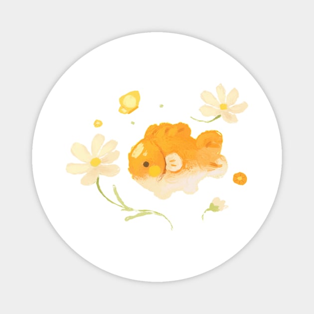 Flower Fish Magnet by happyyu